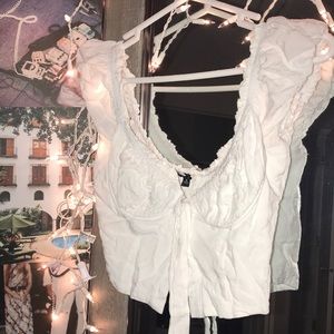 White crop top!!